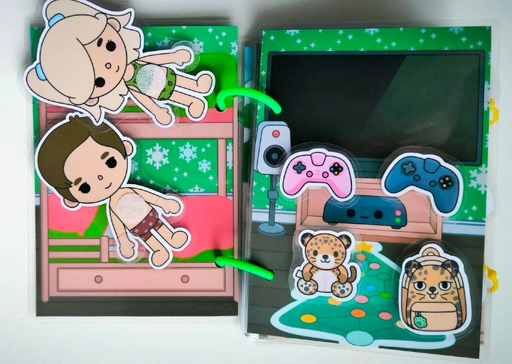 Игра на липучках Тока Бока: зимние каникулы мини - изображение 2
