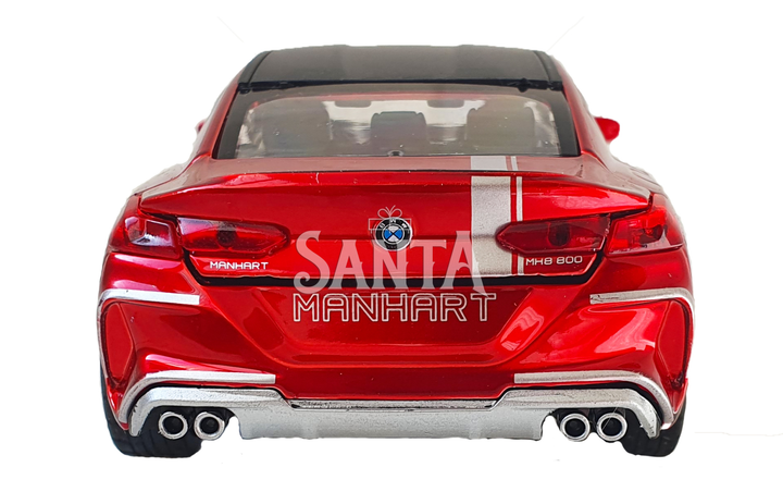 Игрушечная машинка металлическая BMW Manhart MH8 800 АвтоЕксперт БМВ, красный, звук, свет, иннерция, откр. двери, капот, багажник, 15*7*5 см (TK-3054) - изображение 5