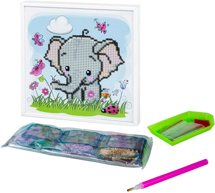 Zestaw do haftu diamentowego Panta Plast Słoń 20 x 20 cm (4030969897751) - obraz 3