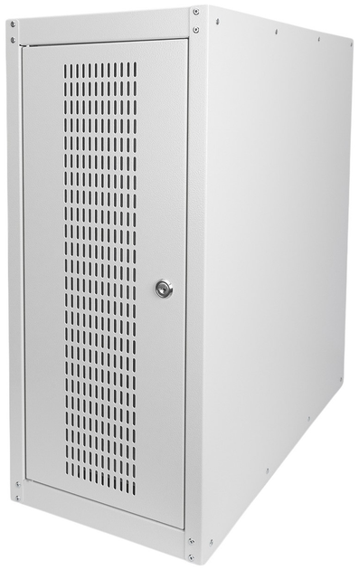 Obudowa komputera DIGITUS z zamkiem i kółkami Light Grey (DN-CC 9001) - obraz 3