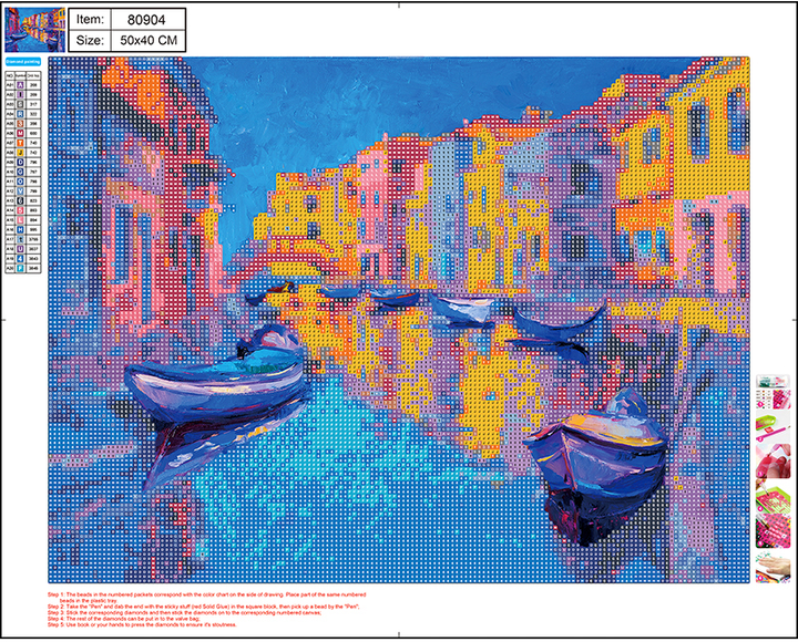 Zestaw do haftu diamentowego Centrum Venice 80904 40 x 50 cm (4030969809044) - obraz 1