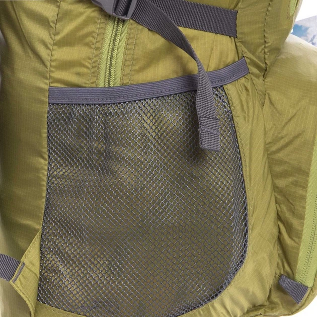 Рюкзак спортивный COLOR LIFE 1554 25л (PL, нейлон, р-р 46х30х17см, 24л, салатовый) - изображение 5