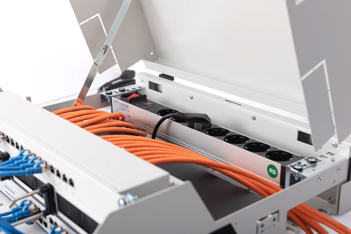 Szafa wisząca serwerowa Digitus SOHO Slim 19" 3U 525x475 Gray (DN-19 04U-PB) - obraz 9