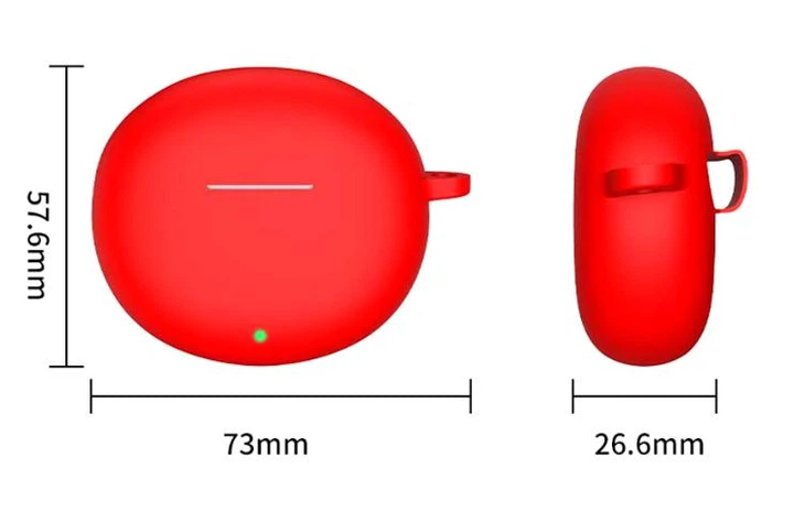 Силиконовый чехол Nik с карабином для Honor Earbuds X7 / темно-зеленый - Фото 2 Силиконовый чехол Nik с карабином для Honor Earbuds X7 / темно-зеленый - изображение 2