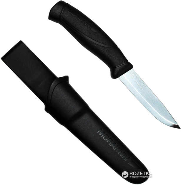 Туристический нож Morakniv Companion Black (23050083) - изображение 2