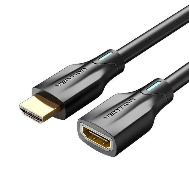 Кабель видео HDMI-удлинитель Vention 8K HDMI 2.1 Extender Male to Female 1.5 м Black (AHBBG) - Фото 1 Кабель видео HDMI-удлинитель Vention 8K HDMI 2.1 Extender Male to Female 1.5 м Black (AHBBG) - изображение 1