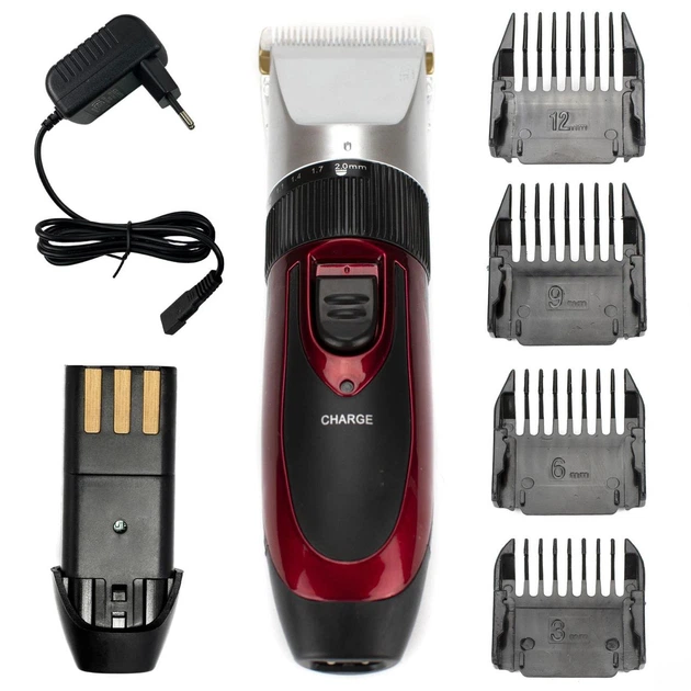 Машинка для стрижки волосся Geemy GM-550, з насадками - зображення 5