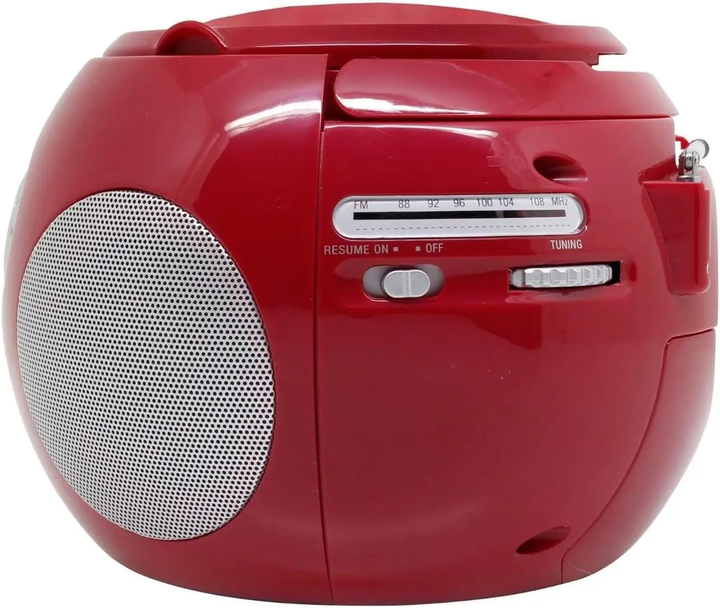 Бумбокс Soundmaster SCD2120RO з лоток останнього треку FM-радіо Червоний - зображення 5