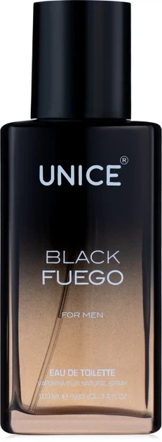 Мужская туалетная вода Unice Black Fuego 100 ml - Фото 2 Мужская туалетная вода Unice Black Fuego 100 ml - изображение 2