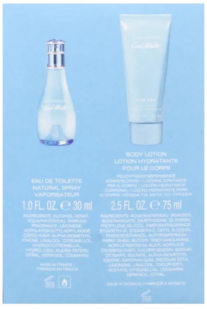 Zestaw damski Davidoff Cool Water Woda toaletowa 30 ml + Balsam do ciała 75 ml (3616304197475) - obraz 3