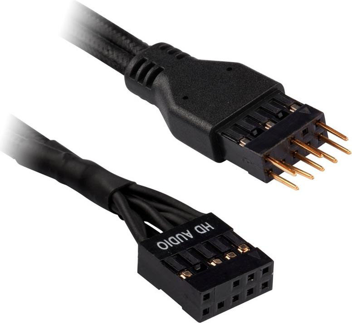 Набір кабелів для передньої панелі CORSAIR Premium 30 см Black (CC-8900244) - зображення 9