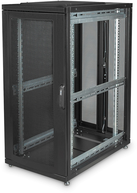 Szafa serwerowa Digitus Unique 19" 26U 600x100 Black (DN-19 SRV-26U-B-1) - obraz 3