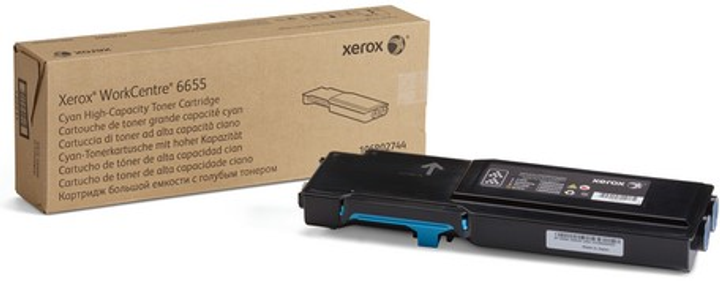 Тонер-картридж Xerox WC 6655 DMO HC 106R02752 Cyan (0095205863994) - зображення 1