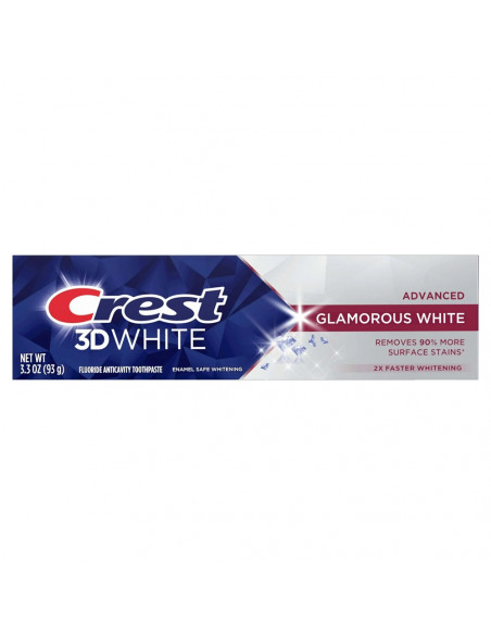 Зубна паста Crest 3D White Fluoride Anticavity Toothpaste Glamorous White 93гр (030772125564) - Фото 1 Зубна паста Crest 3D White Fluoride Anticavity Toothpaste Glamorous White 93гр (030772125564) - зображення 1