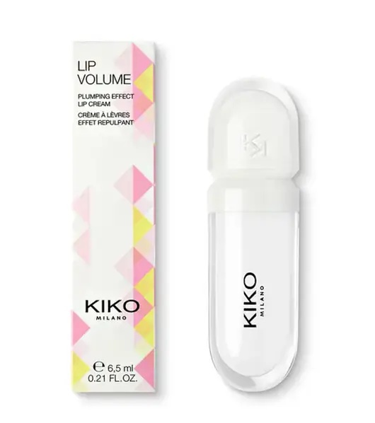 Блеск-крем для губ с эффектом увеличения объема Kiko Milano Lip Volume Plumping Effect №02 Transparent - изображение 2