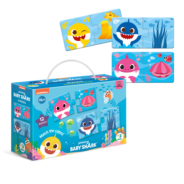 Пазл DoDo Duo Baby Shark Соедини цвета 24 элемента (4823115910271) - изображение 3