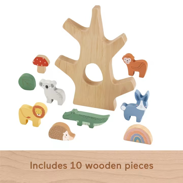 Drewniany zestaw do zabawy Fisher-Price drzewko (0194735238224) - obraz 3