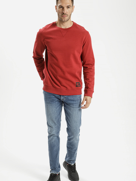 Bluza bez kaptura męska Cross Jeans 25457-407 L Czerwona (8697319673715) - obraz 3