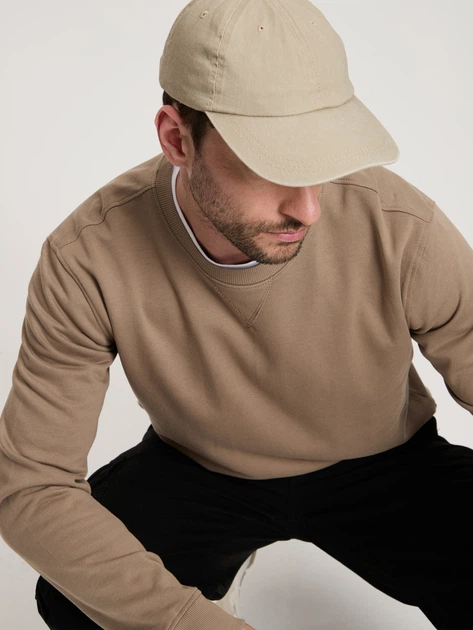 Світшот чоловічий Cross Jeans 25464-383 2XL Бежевий (8697319663662) - зображення 4