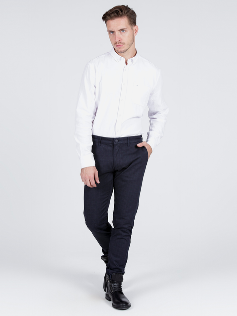 Сорочка бавовняна чоловіча Cross Jeans 35253-008 M Біла (8699438951484) - зображення 3