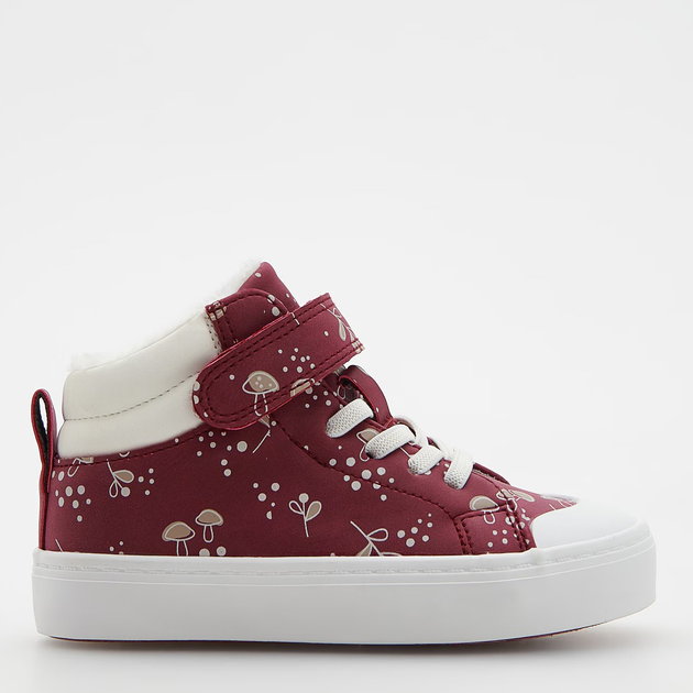 Детские зимние высокие кеды для девочки Reserved 4418P-83X 20-21 Red/White (5904749207940) 