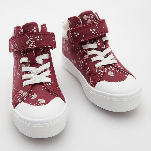 Детские зимние высокие кеды для девочки Reserved 4418P-83X 20-21 Red/White (5904749207940) 