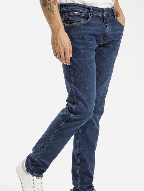 Jeansy slim fit męskie Cross Jeans E 185-173 28/30 Niebieskie (8697319454970) - obraz 1