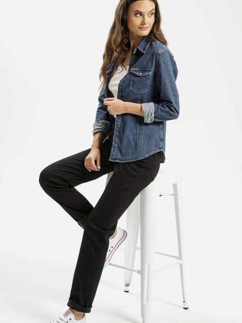 Jeansy regular fit damskie Cross Jeans N 492-008 30/30 Czarne (8697319693782) - obraz 3