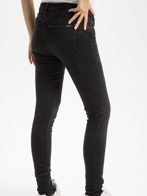 Jeansy skinny damskie Cross Jeans P 419-032 25/32 Czarne (8697319378030) - obraz 2