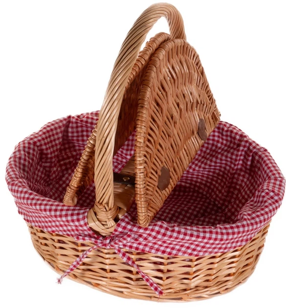 Кошик для пікніка плетений Boltze Home Denya 47 x 34 x 42 см (4066076330201) - зображення 5