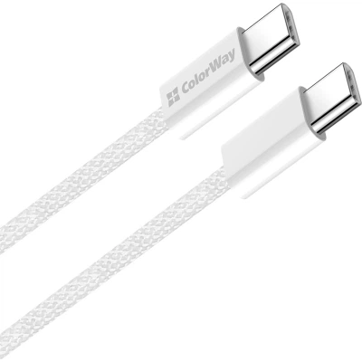 Дата кабель USB-C to USB-C 1.0m 60W 3.0А grey ColorWay (CW-CBPDCC061-GR) - зображення 8