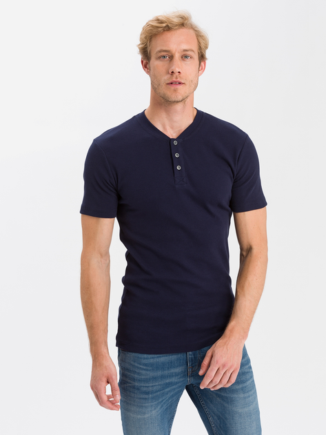 Футболка бавовняна довга чоловіча Cross Jeans 15495-001 M Темно-синя від Rozetka на платформі USKIDKA Акція на Футболка бавовняна довга чоловіча Cross Jeans 15495-001 M Темно-синя від Rozetka