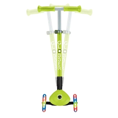 Самокат Globber Primo Foldable Lights колеса с подсветкой до 50 кг. 3+ Зеленый (432-106-3) - Фото 12 Самокат Globber Primo Foldable Lights колеса с подсветкой до 50 кг. 3+ Зеленый (432-106-3) - изображение 12