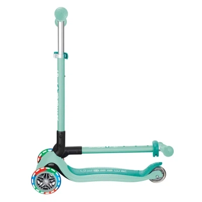 Самокат Globber Primo Foldable Lights колеса з підсвіткою до 50 кг 3+ М'ятний (432-206-3) - зображення 4