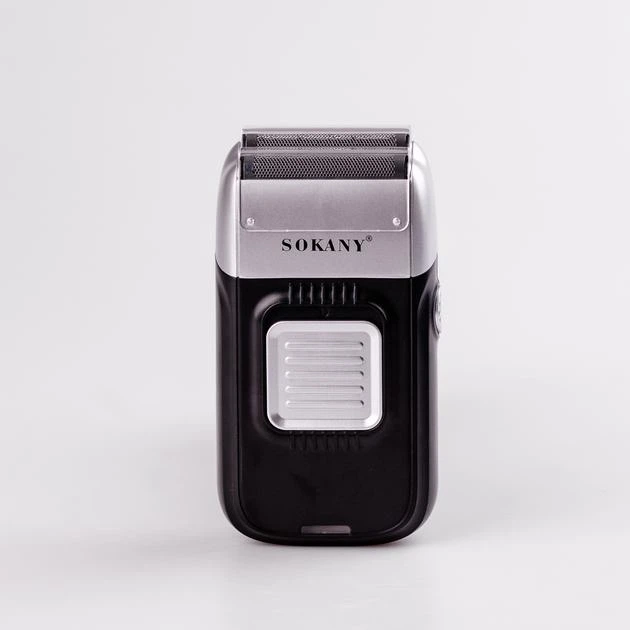 Электробритва-шейвер мужская аккумуляторная Sokany SK-385 с 2 бритвенными головками для сухого бритья и защитой IPX5, серебристая - изображение 6