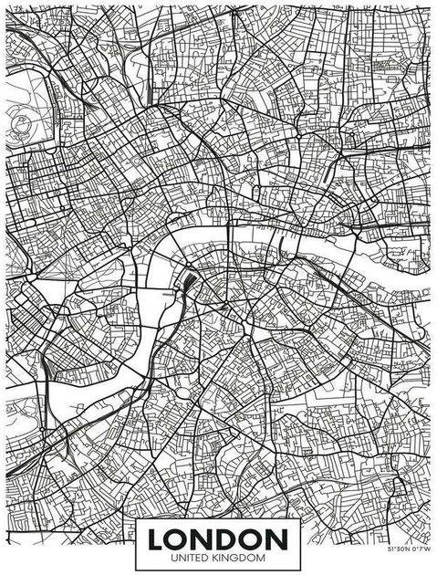 Puzzle Ravensburger Moment Mapa London 200 elementów (4005556129638) - obraz 2