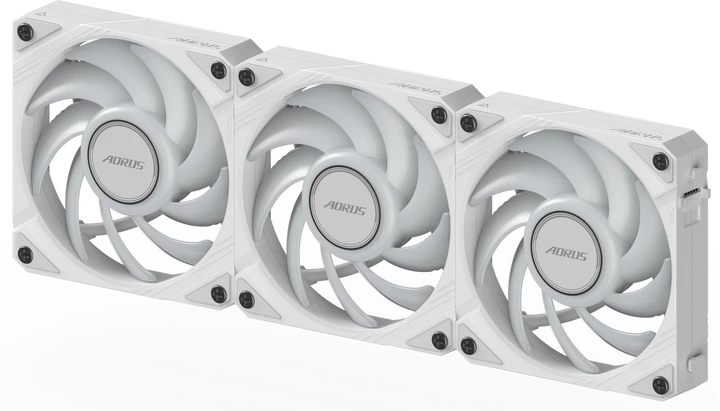 Набір вентиляторів Gigabyte Aorus EZ Chain Fan 120 Ice (GP-ECFAN1203 ICE) - зображення 5