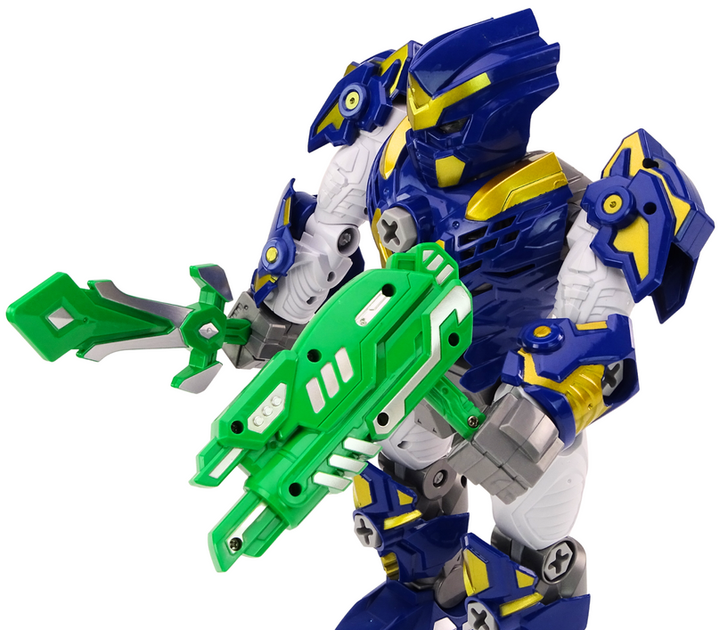 Robot do skręcania Lean Toys ze światłem i dźwiękiem 36.5 cm Granatowy (5905991018735) - obraz 5