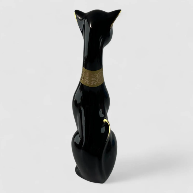 Кошка фарфор черная 26494N - изображение 5