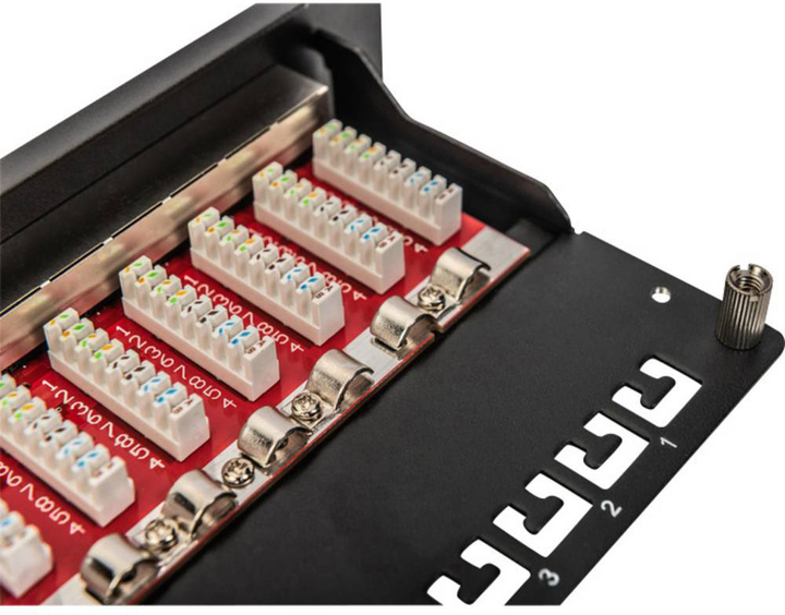 Panel krosowy Digitus CAT 6A 12-port 1U 10" (DN-91612S-EA) - obraz 5