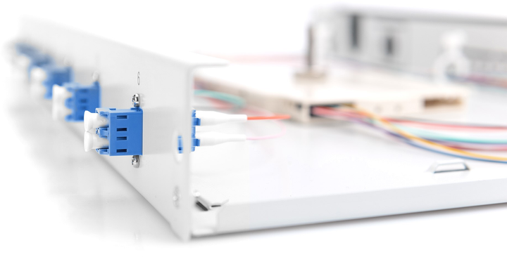 Panel optyczny Digitus Professional 19" 1U 6 x LC DX, OS2, szafa serwerowa/zespół stelaża (DN-96330/9) - obraz 6