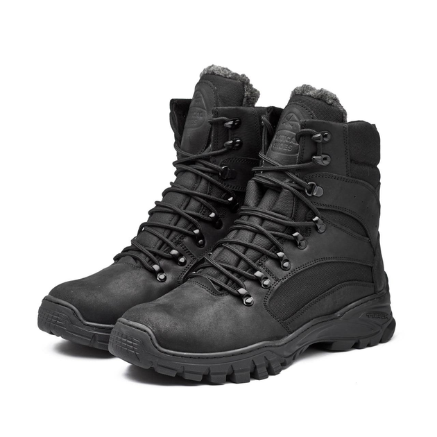 Тактические берцы Tactical Shoes зима легкие удобные теплые 37 р 24 см черные натуральная кожа Украина - изображение 2