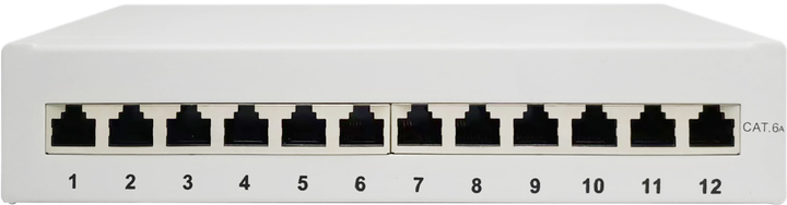 Патч-панель Digitus CAT 6A 12-port 1U (DN-91612SD-EA-G) - зображення 2