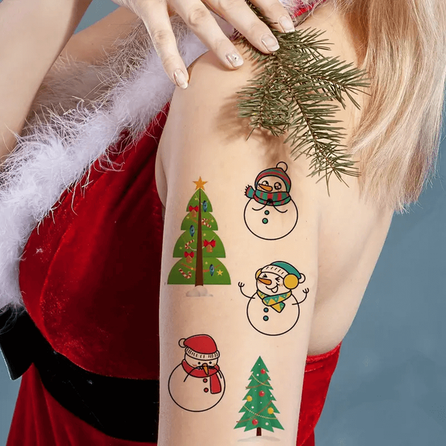 Набор "Рождество и Новый год №2" из 30 детских временных тату по 9,5*5,5 см (tattoo-mini-set-christmas-30-2) - Фото 6 Набор "Рождество и Новый год №2" из 30 детских временных тату по 9,5*5,5 см (tattoo-mini-set-christmas-30-2) - изображение 6