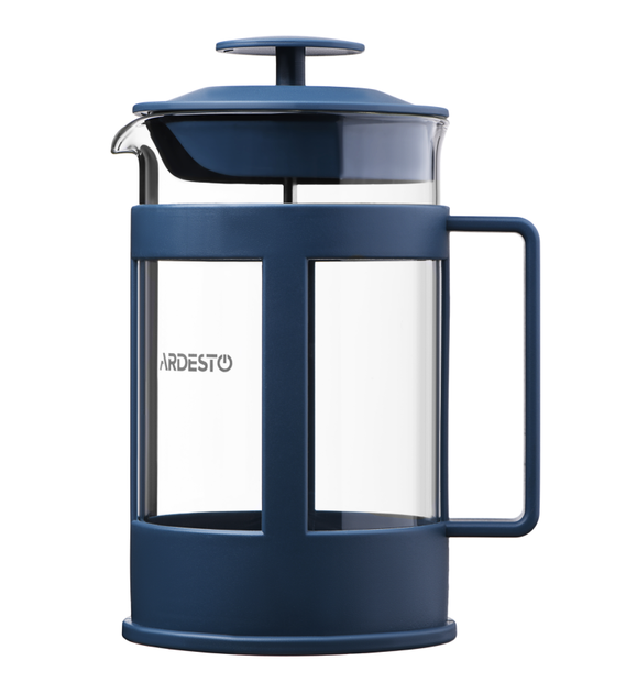 Френч-пресс Ardesto Fresh AR1008BEF стеклянный 0.8л Синий - Фото 1 Френч-пресс Ardesto Fresh AR1008BEF стеклянный 0.8л Синий - изображение 1