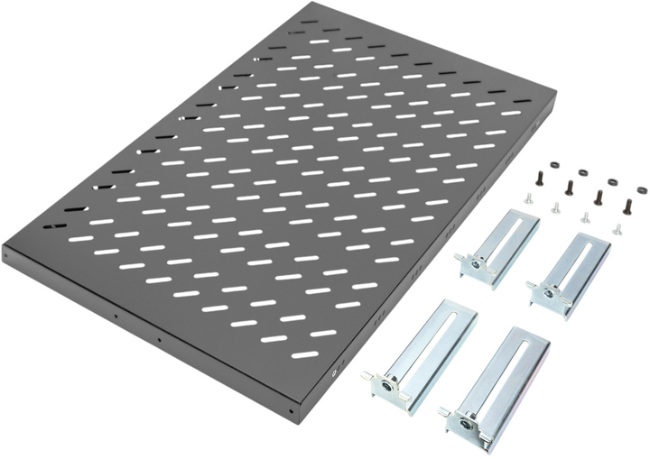 Półka do szaf sieciowych Digitus DN-19 TRAY1-1000-ECB 1000mm 1U Black - obraz 5