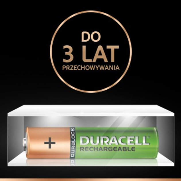 Akumulator Duracell Recharge AAA/LR3 750 mAh 4 szt. (5005004)(5000394045019) - obraz 4