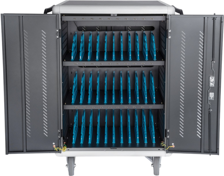 Szafa do przechowywania i ładowania Digitus Rack Cabinet 30 urządzeń USB-C Black (DN-45006) - obraz 5