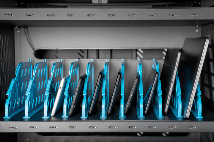 Szafa do przechowywania i ładowania Digitus Rack Cabinet 30 urządzeń USB-C Black (DN-45006) - obraz 11