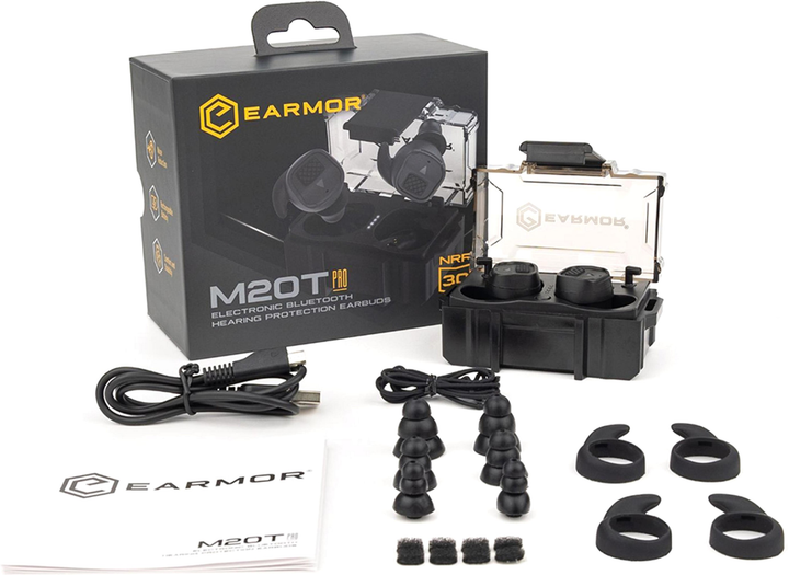 Активные защитные наушники (беруши) Earmor M20T Pro (BK) с Bluetooth - NRR30 (M20T-PRO-BK) - изображение 6